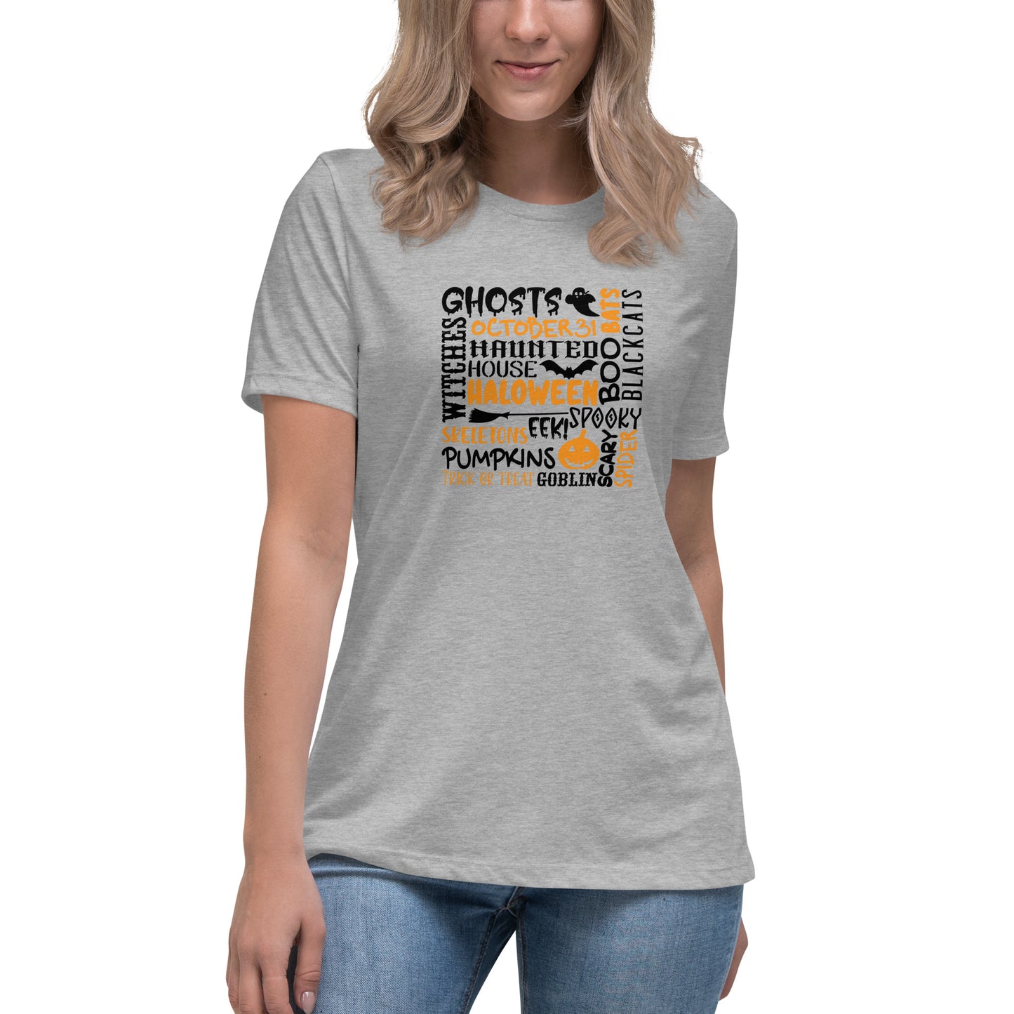 Ghosts Witches Halloween Quote Shirt Black & Orange