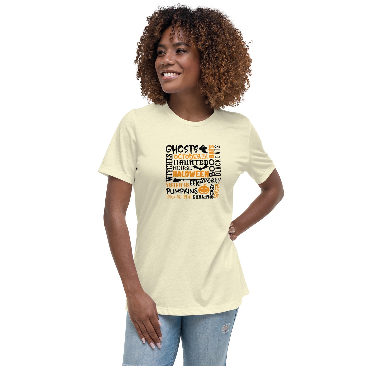 Ghosts Witches Halloween Quote Shirt Black & Orange