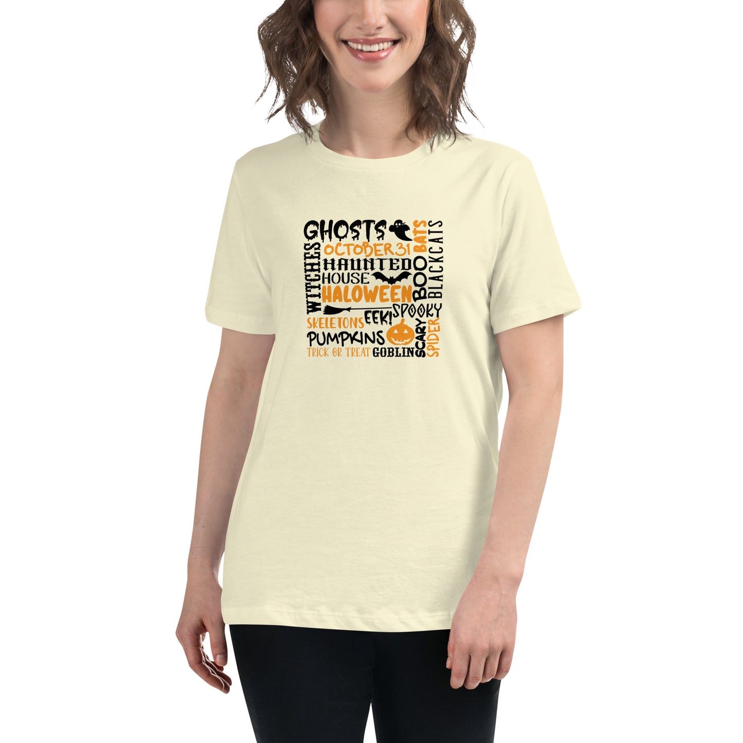 Ghosts Witches Halloween Quote Shirt Black & Orange