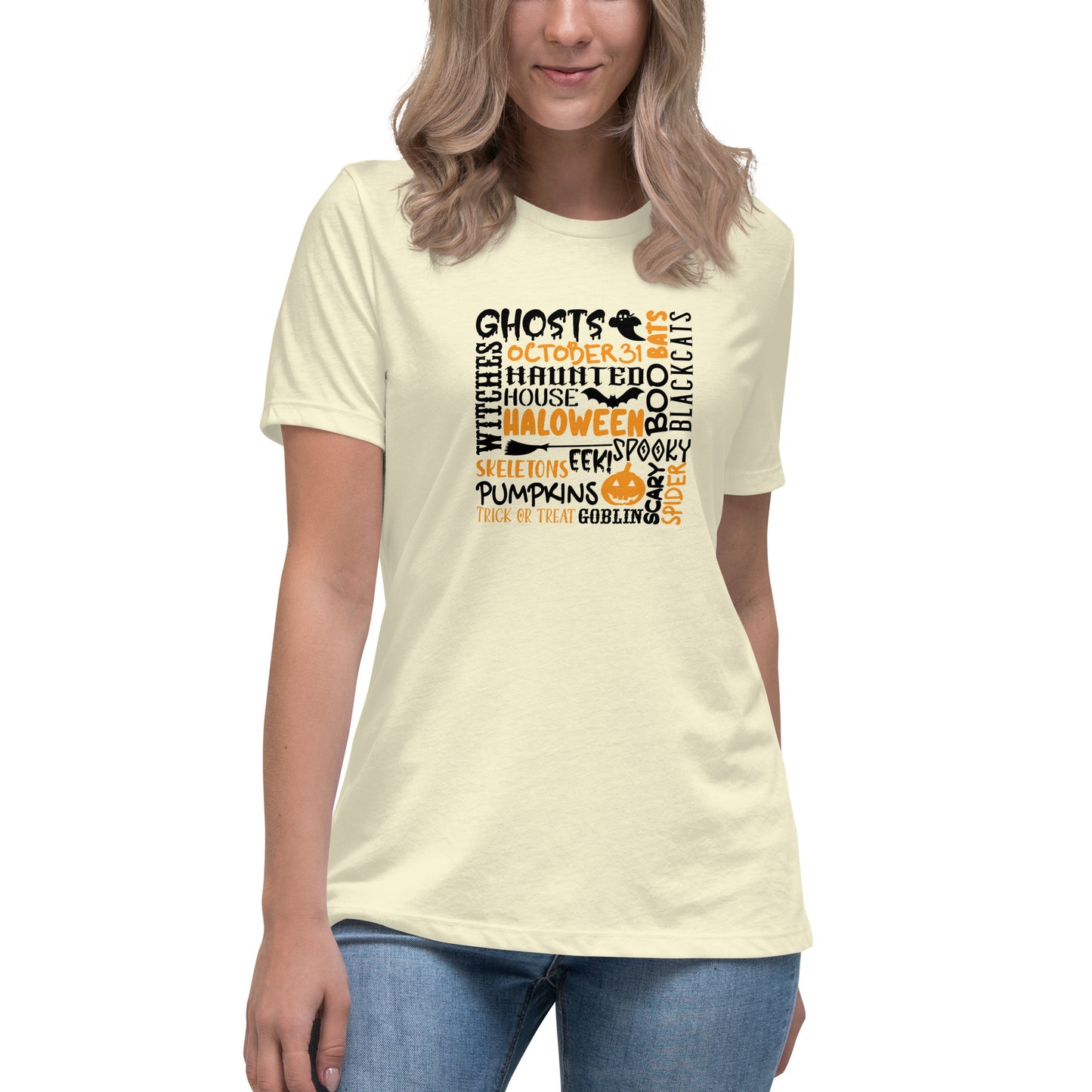 Ghosts Witches Halloween Quote Shirt Black & Orange