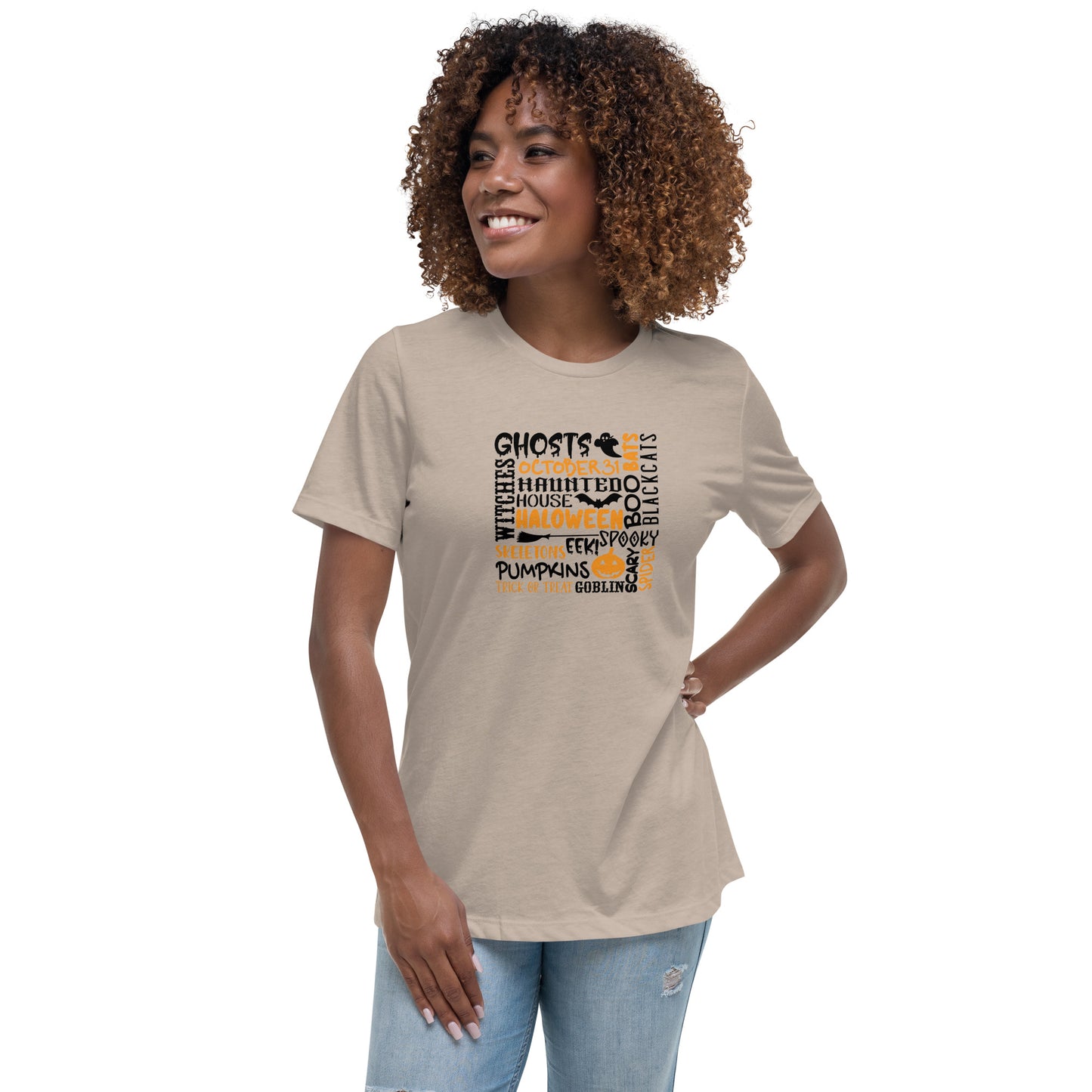 Ghosts Witches Halloween Quote Shirt Black & Orange