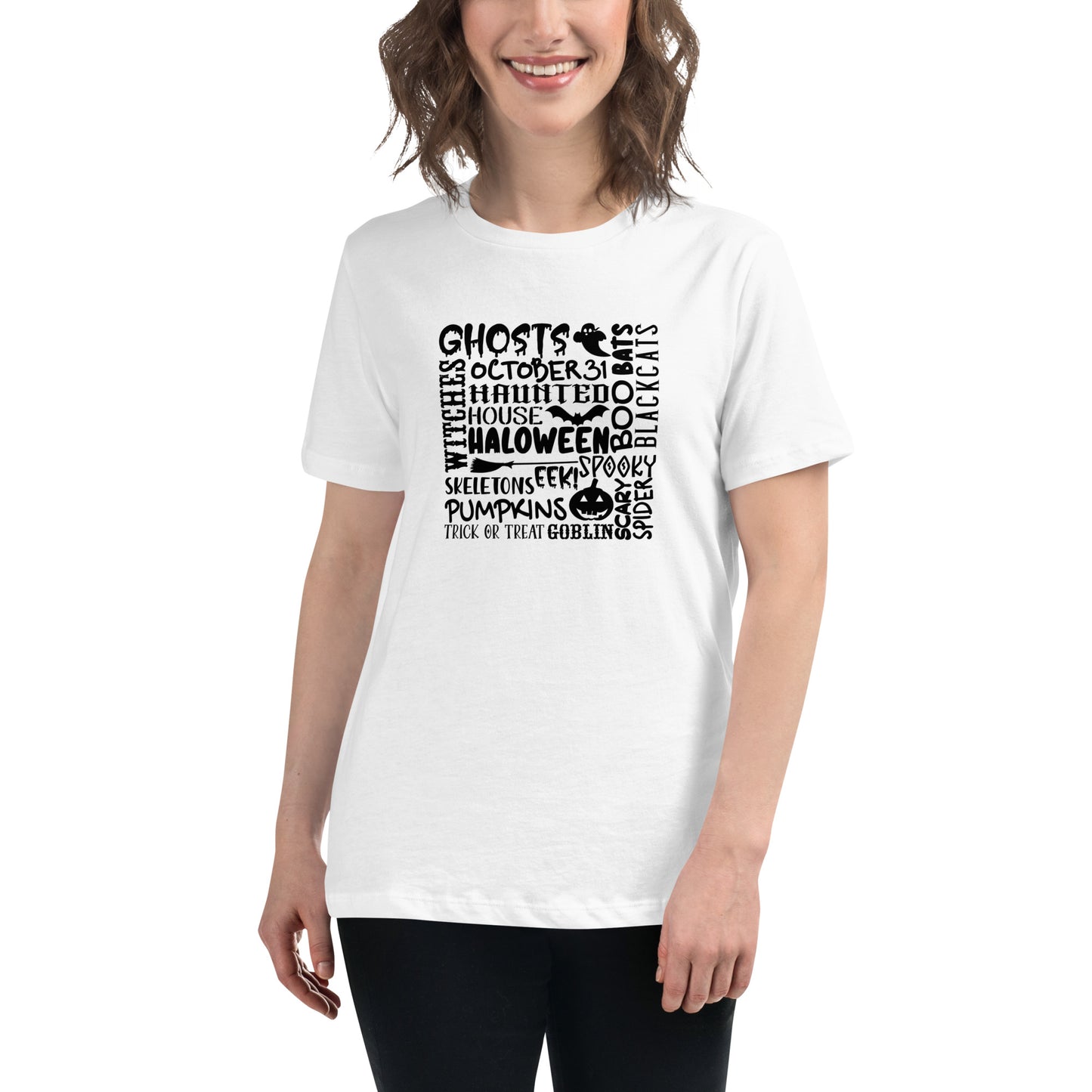 Ghosts Witches Halloween Quote Shirt Black