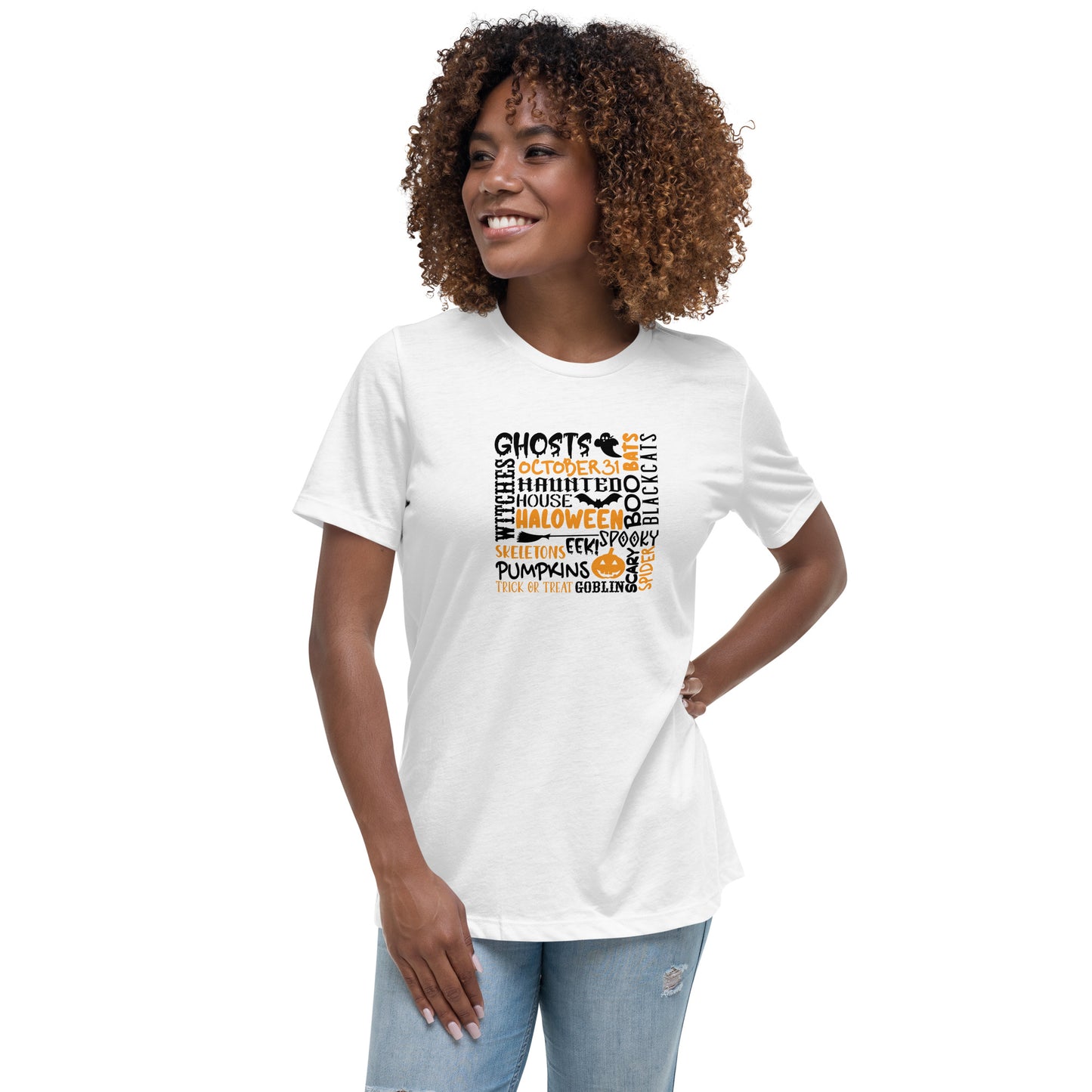 Ghosts Witches Halloween Quote Shirt Black & Orange